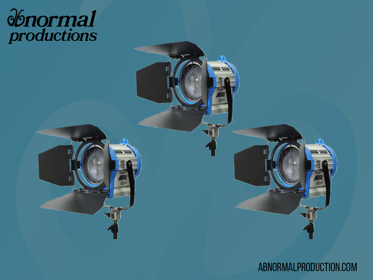 Arri 650w fresnel lights x3