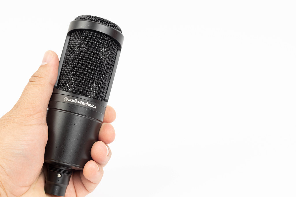 Audio technica at2020 condenser microphone