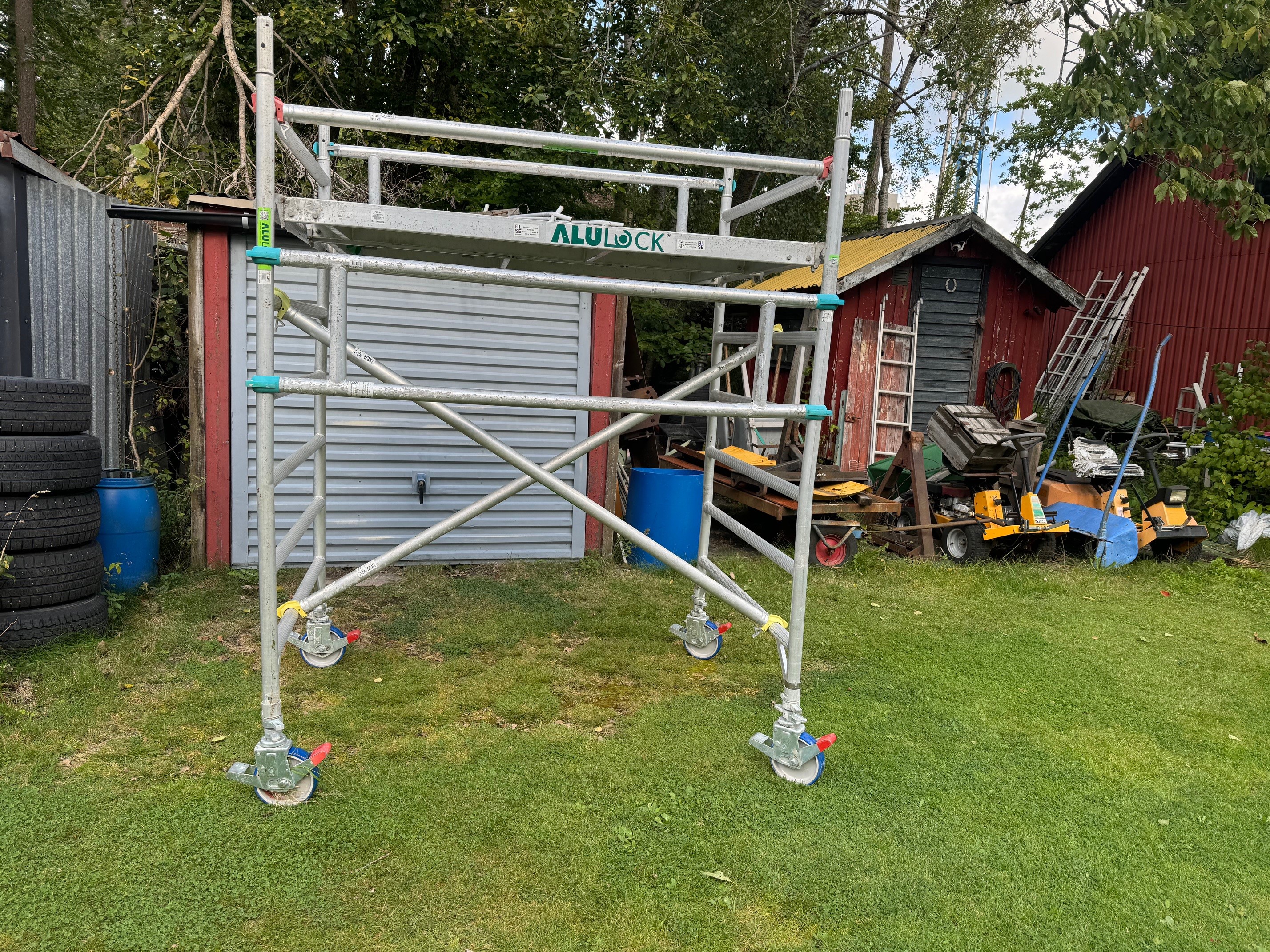 Rullställning  alulock bred 135x180cm