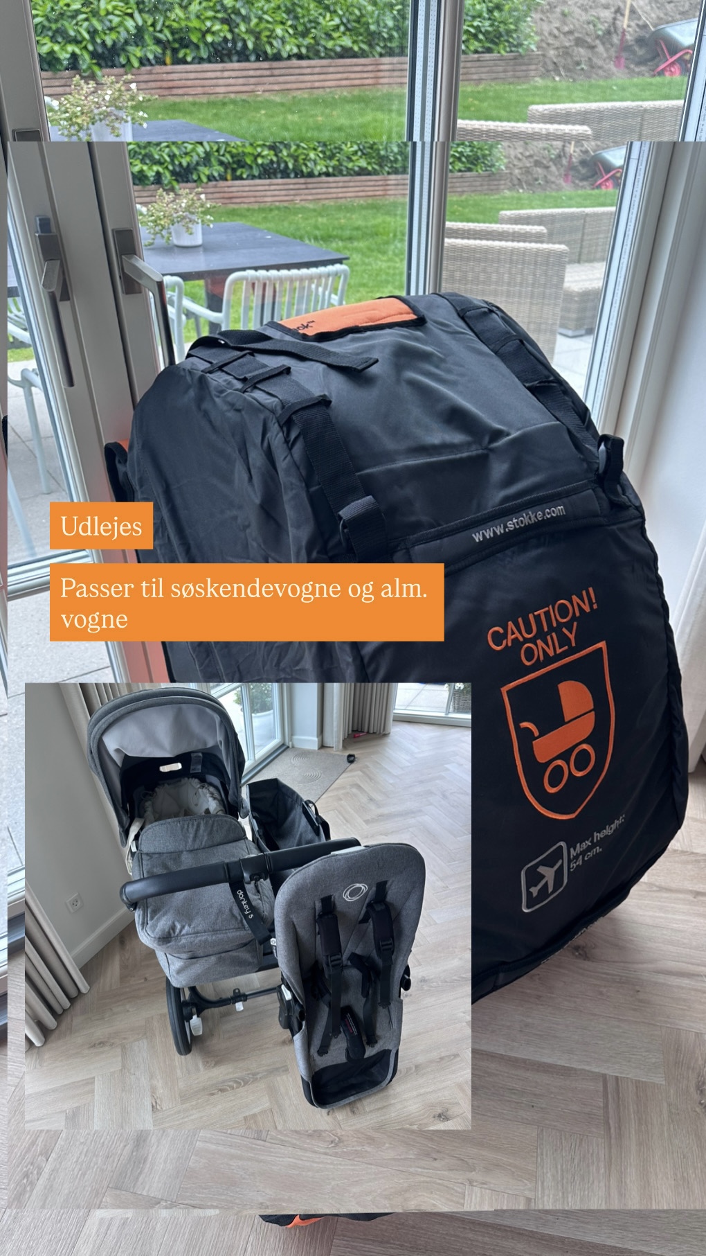 Transporttaske til barnevogn/klapvogn
