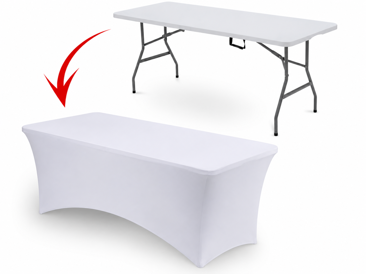 6ft plastic folding trestle table 