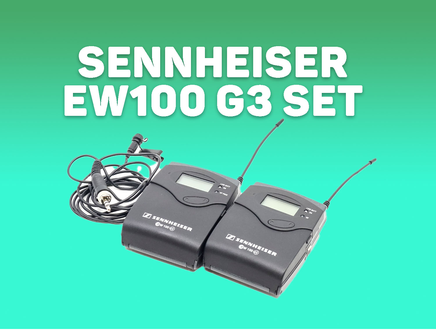 Sennheiser ew100 eng set g3 - high quality mic kit