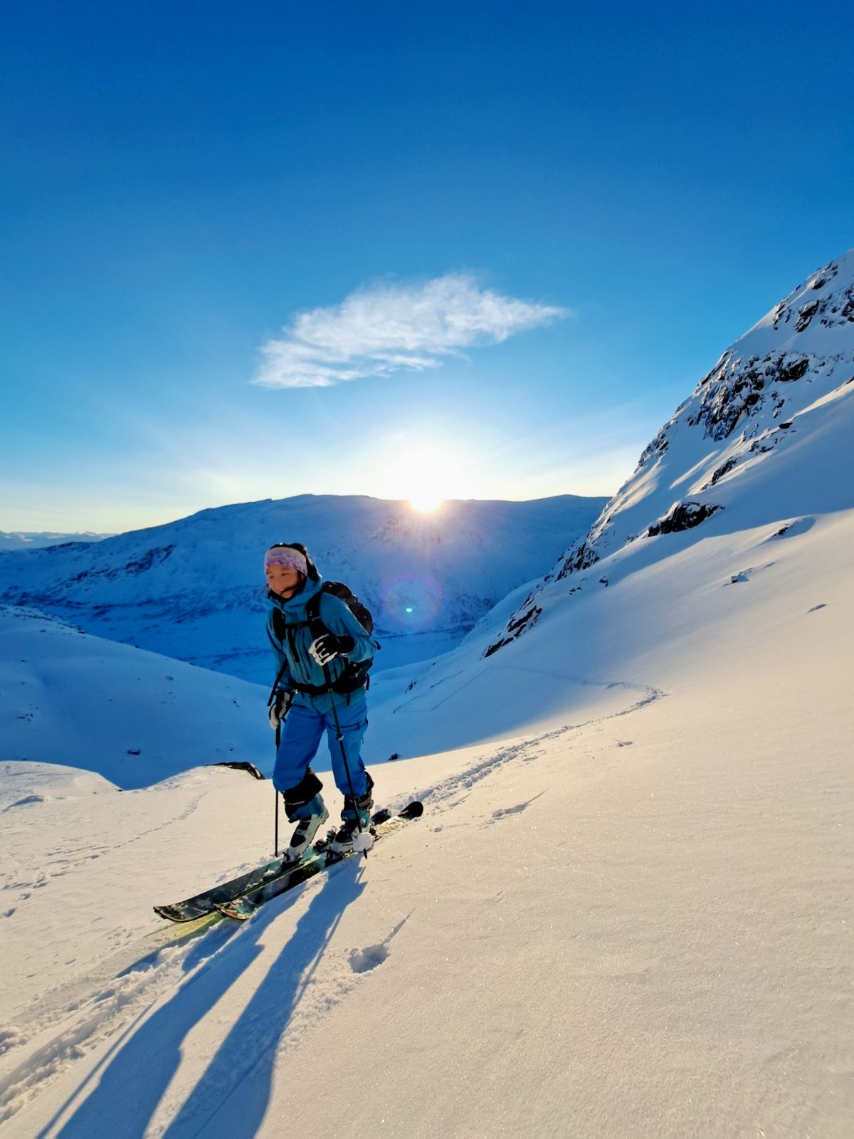 Toppturpakke dame. ski 149cm, sko str 36