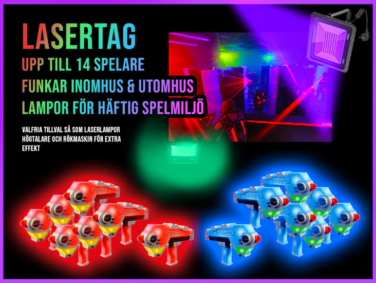 Lasertag (barnkalas, aw, svensexa etc.)