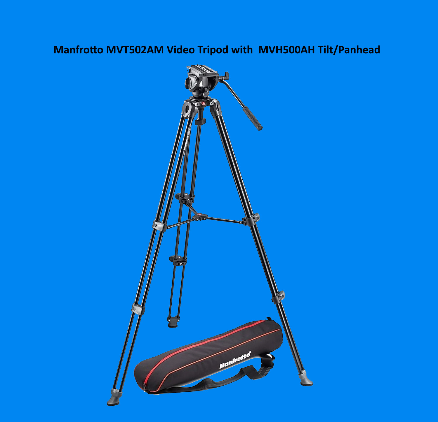 Manfrotto mvt502am twin leg tripod with mvh500ah fluid head