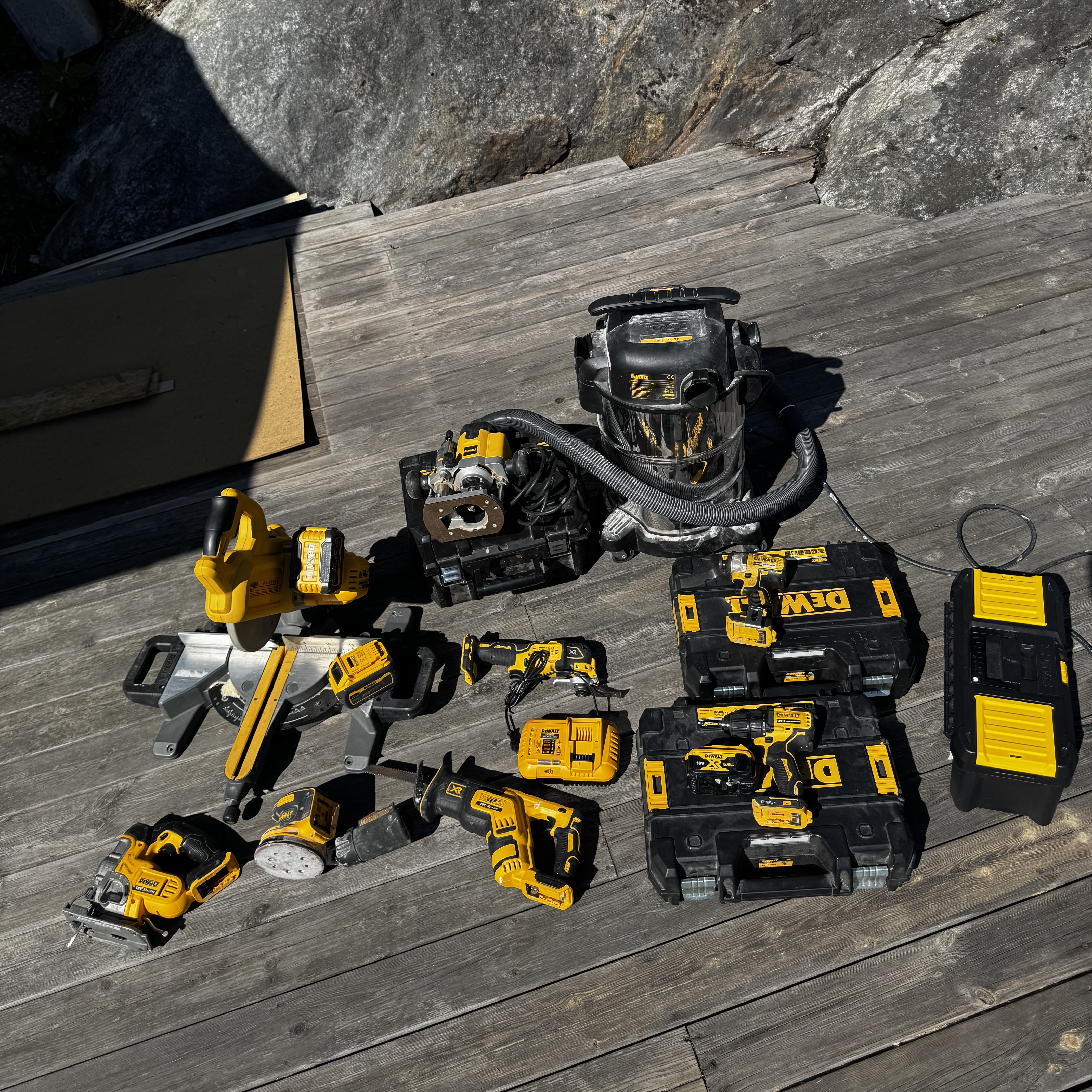 Stort verktygspaket- dewalt