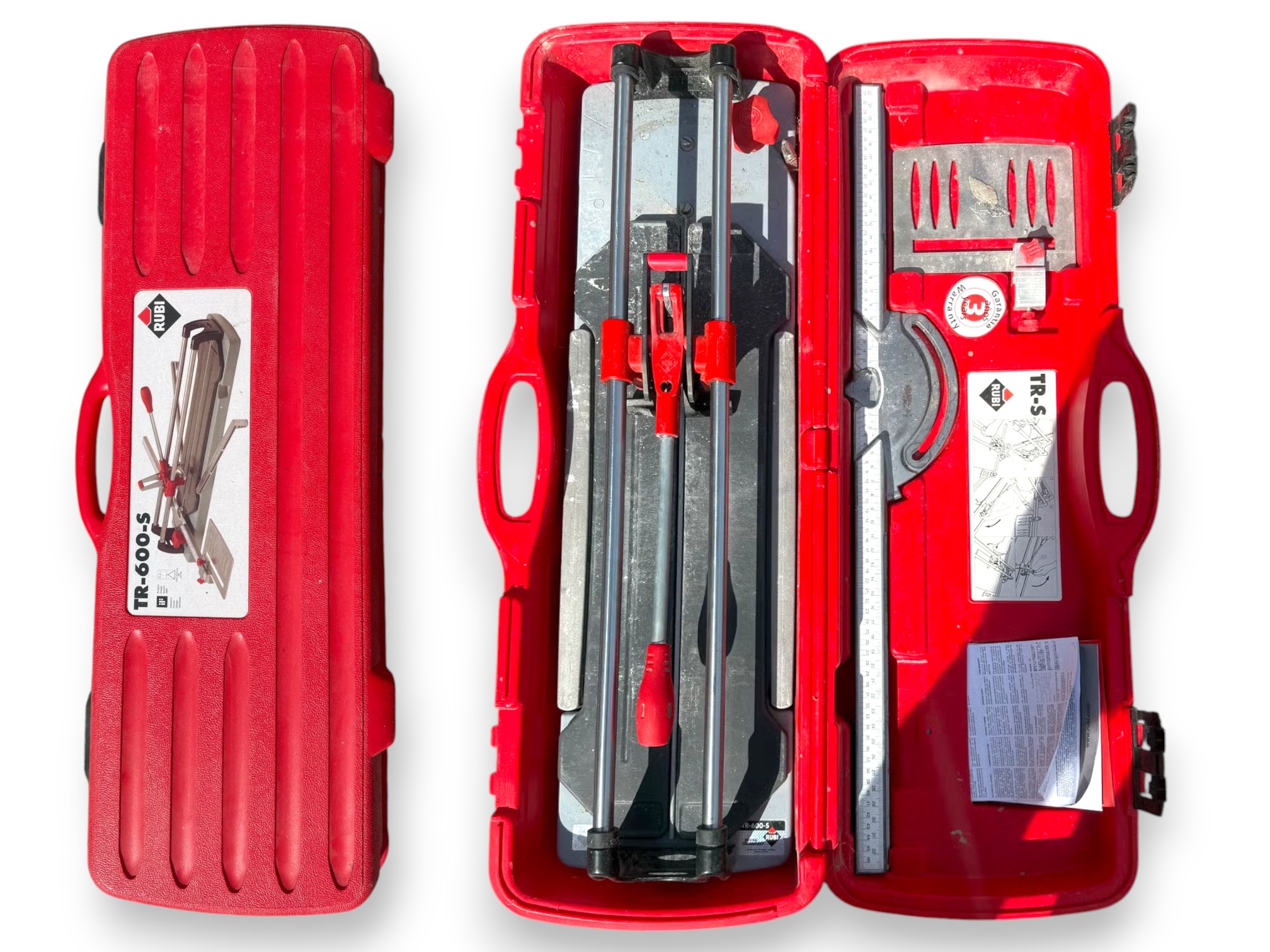 Rubi tr-600-s fliskutter – proff manuell fliskutter 60 cm