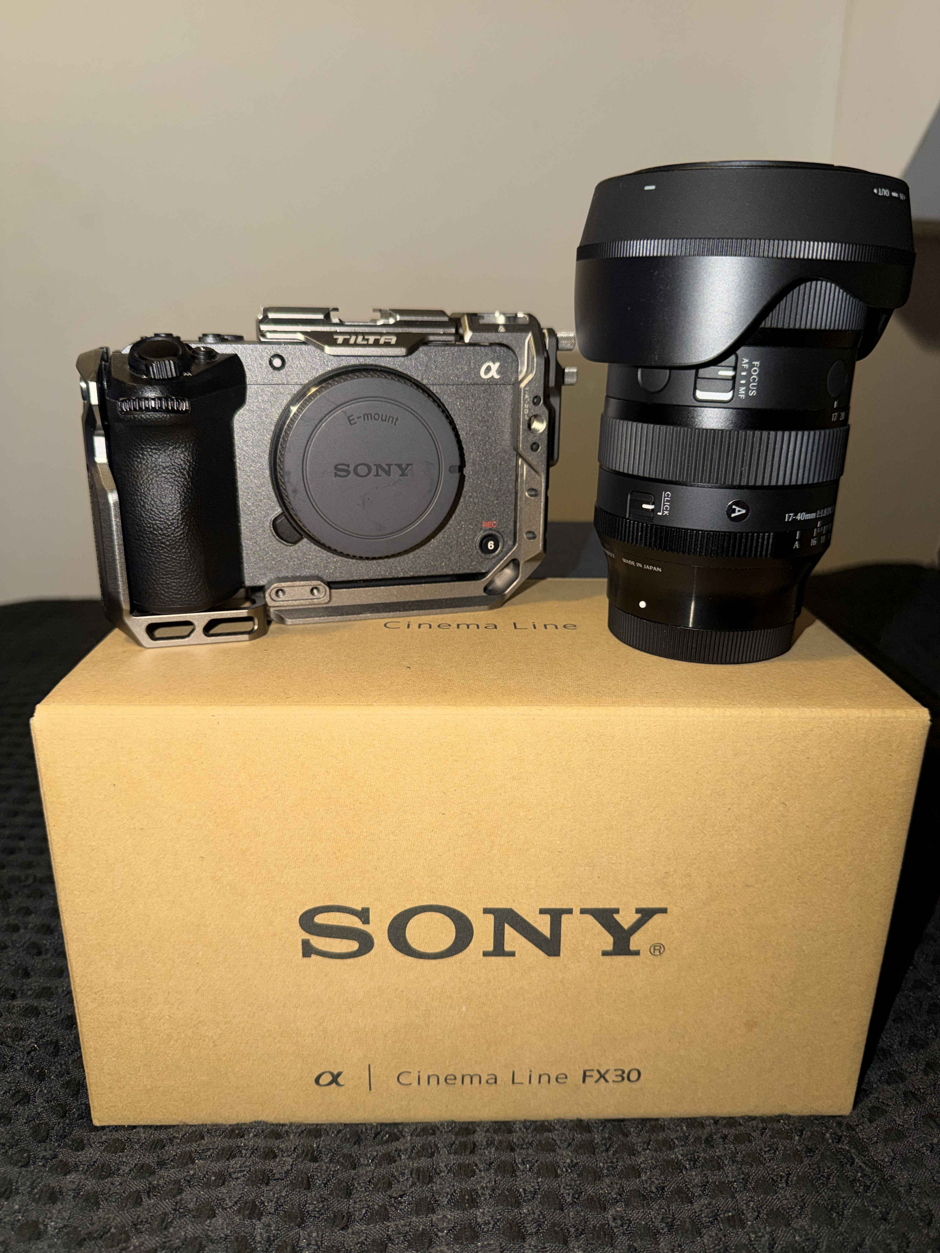 Sony fx30 + sigma 17-40mm 1.8