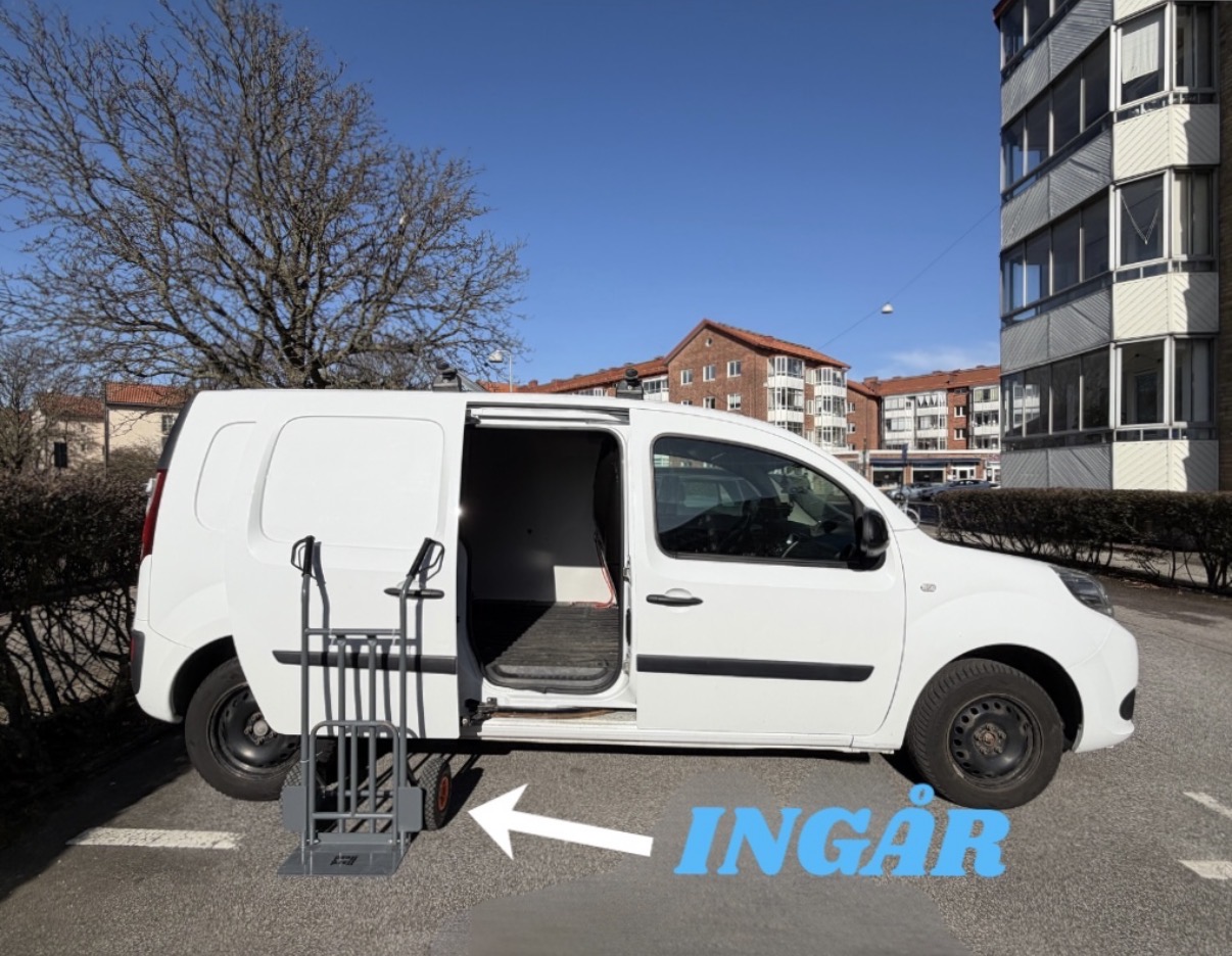 Flyttbil - renault kangoo dragkrok inkl flyttkärra