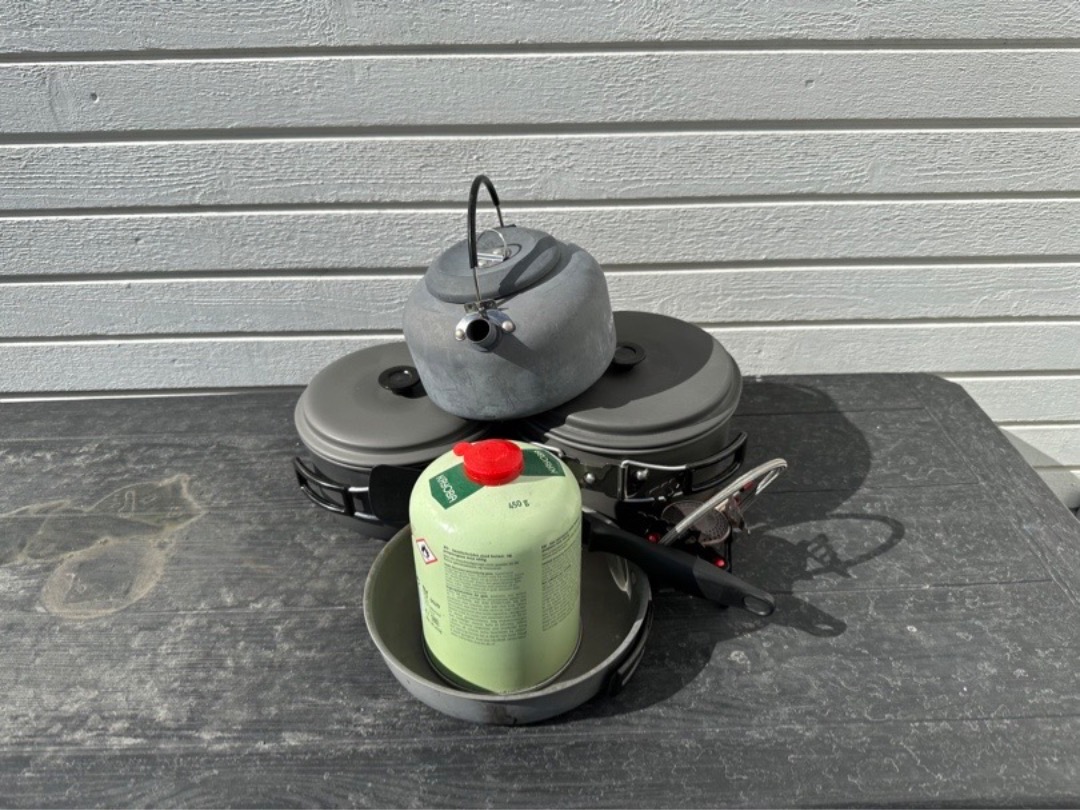 Stormkjøkken med gassbrenner