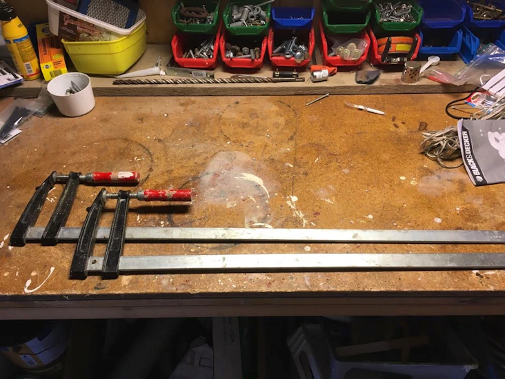 2st långa tvingar 120x800mm