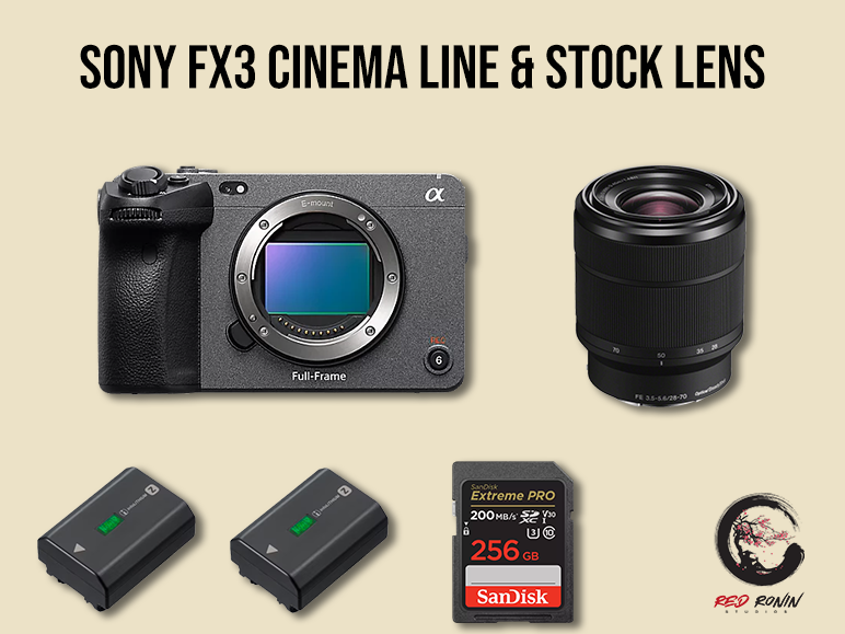Sony fx3 cinema line & stock 28-70mm f.3.5/5.6