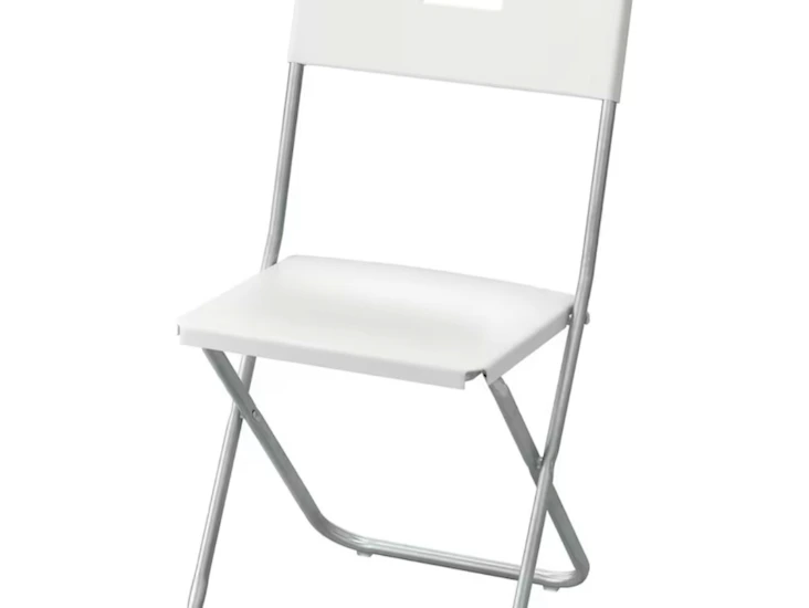 40 klappstoler hvite