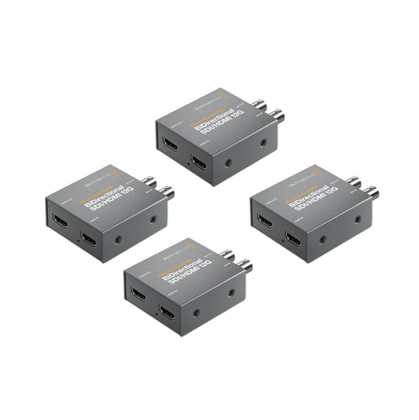 4x blackmagic micro converter bidirectional sdi hdmi 12g with psu