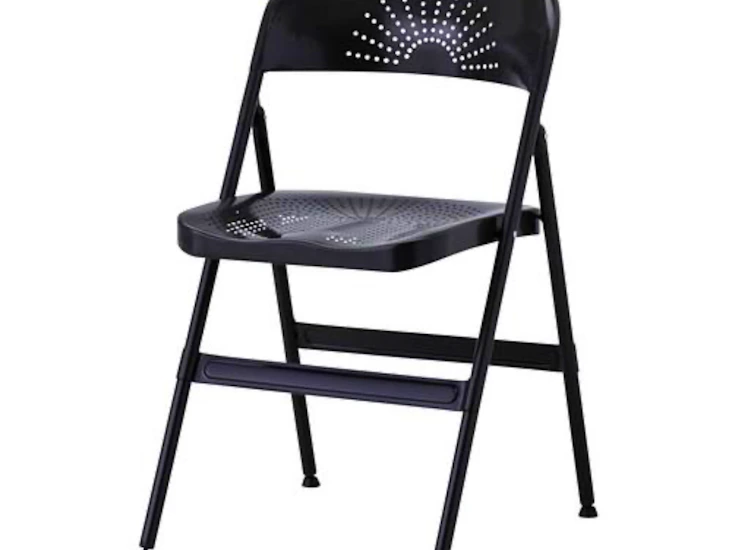 2 klappstoler i metall
