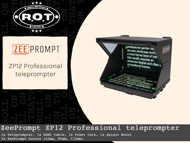 Zeeprompt zp12 professional teleprompter