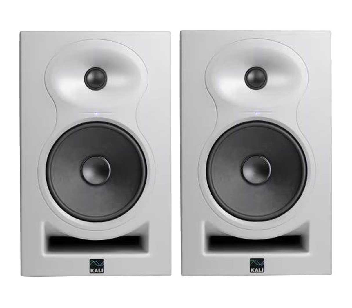 2x kali audio lp6 v2 6 inch monitor speaker white