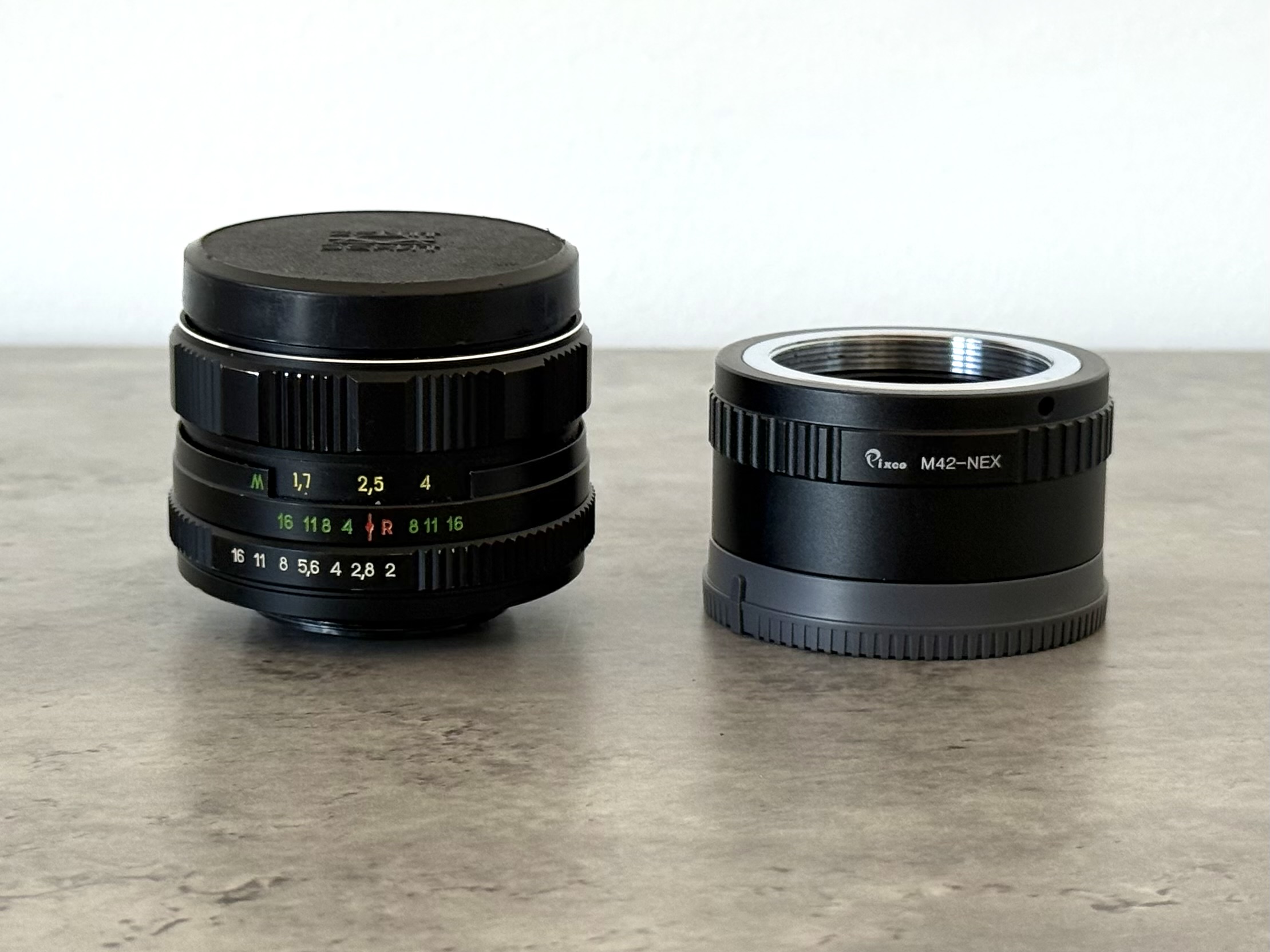 Helios 44-2 58mm f2 sony e-mount adapter