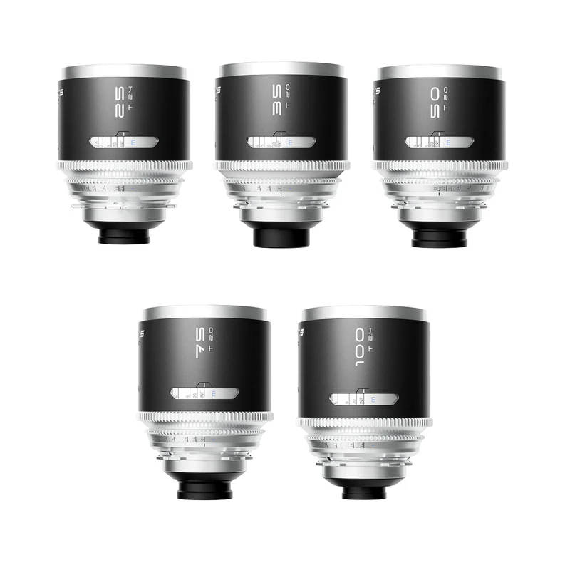 Mantis 1.33x full frame anamorphic 25/35/50/75/100mm 5-lens set