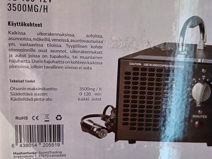 Otsonaattori auto/venekäyttöön 12v