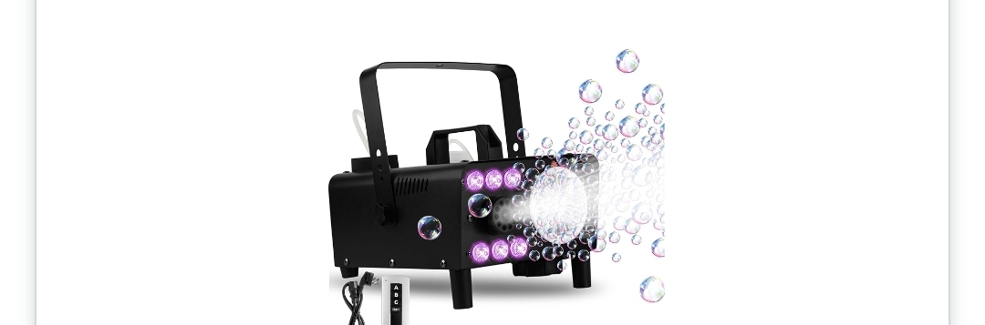 3 in one bubble smoke machine with led lights
