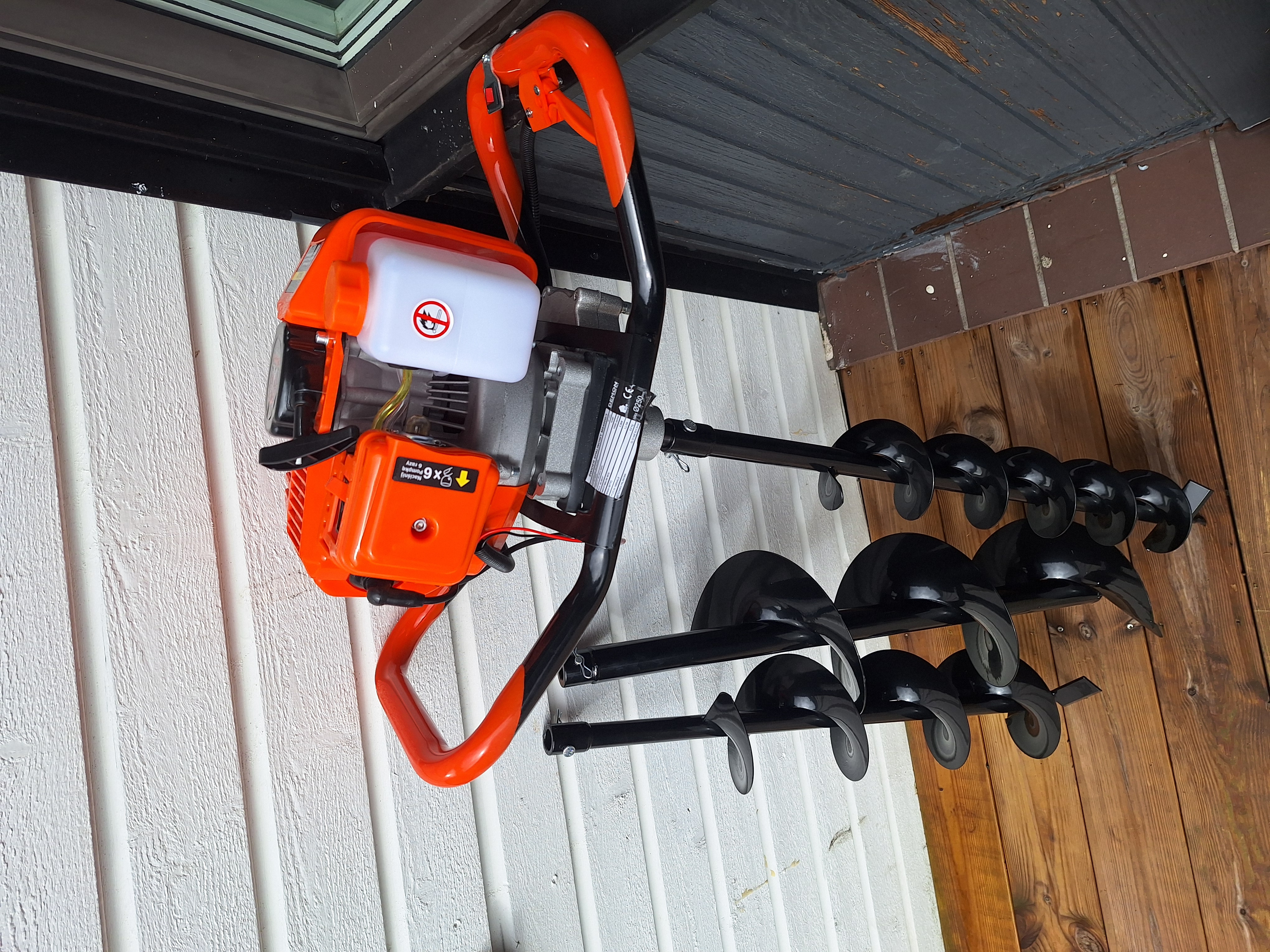 Jordborr bensin driven 