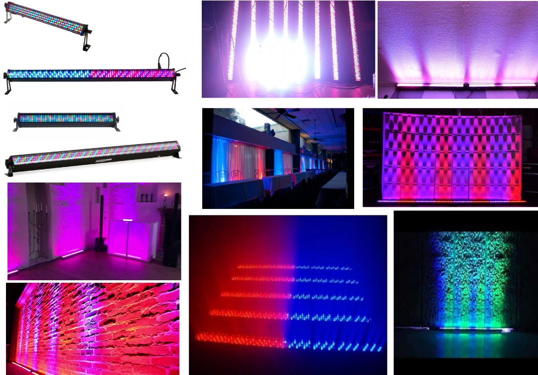 Ledbars - discobelysning, stämningsbelys. 9st