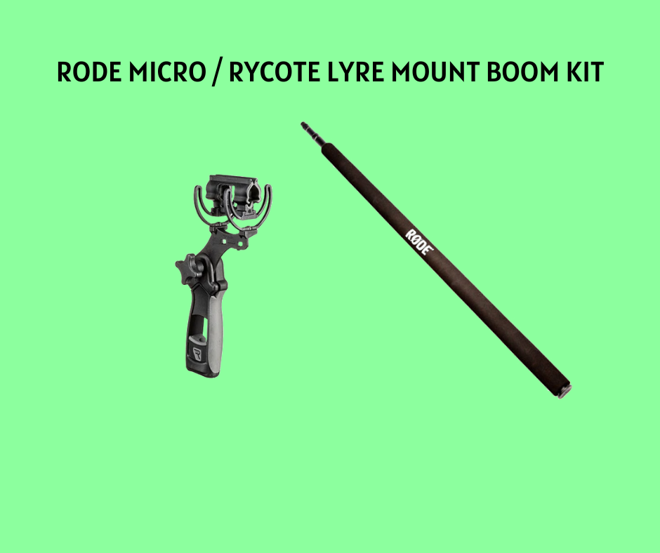 Rode micro boom pole & rycote invision softie lyre mount kit