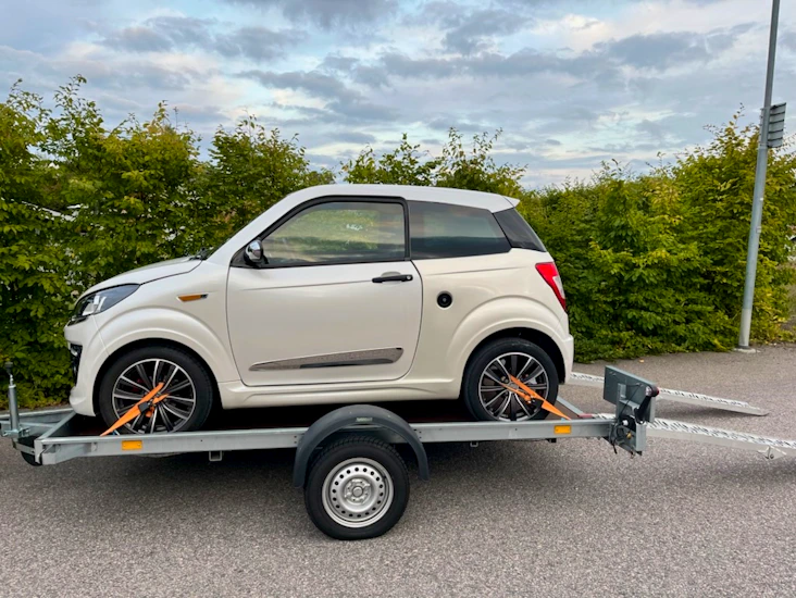 Släp för mopedbil fyrhjuling mc skoter moped bil atv utv