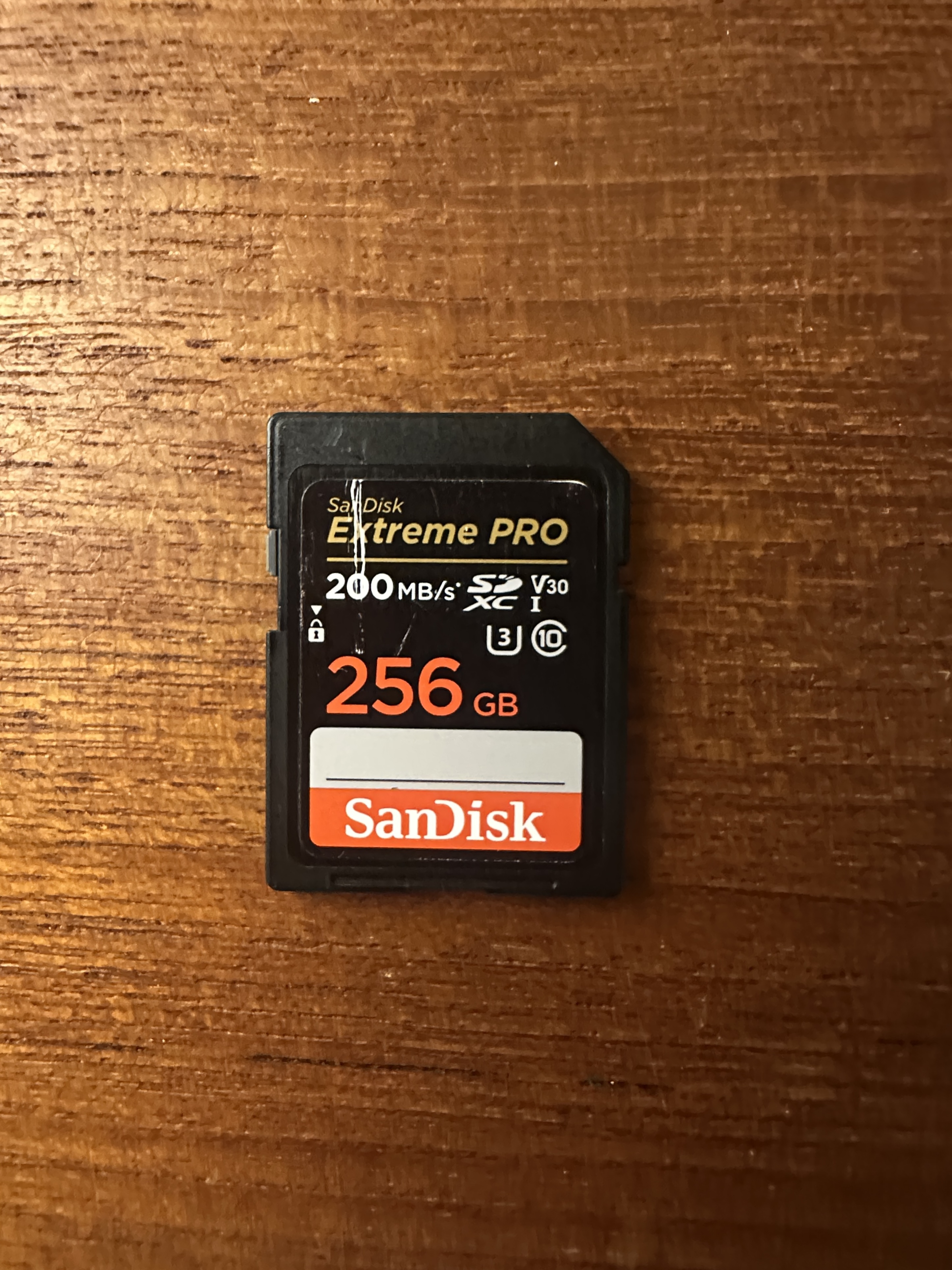 256gb 200 mb/s sandisk sd card