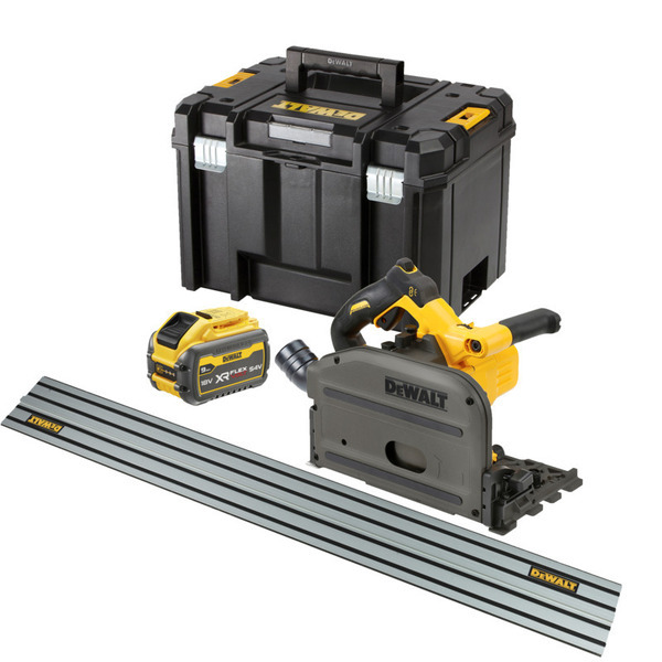 Dewalt dcs520 flexvolt 54v dyksav m. skinne & 2 batterier