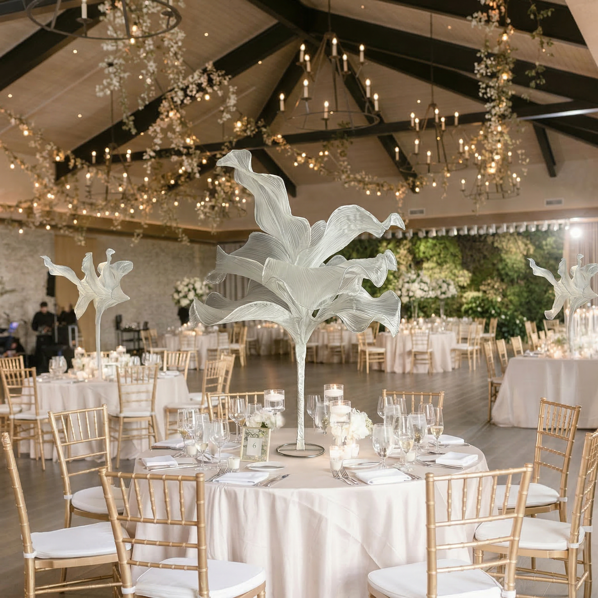 Moderna eleganta bröllopsbordsdekorationer/ställ