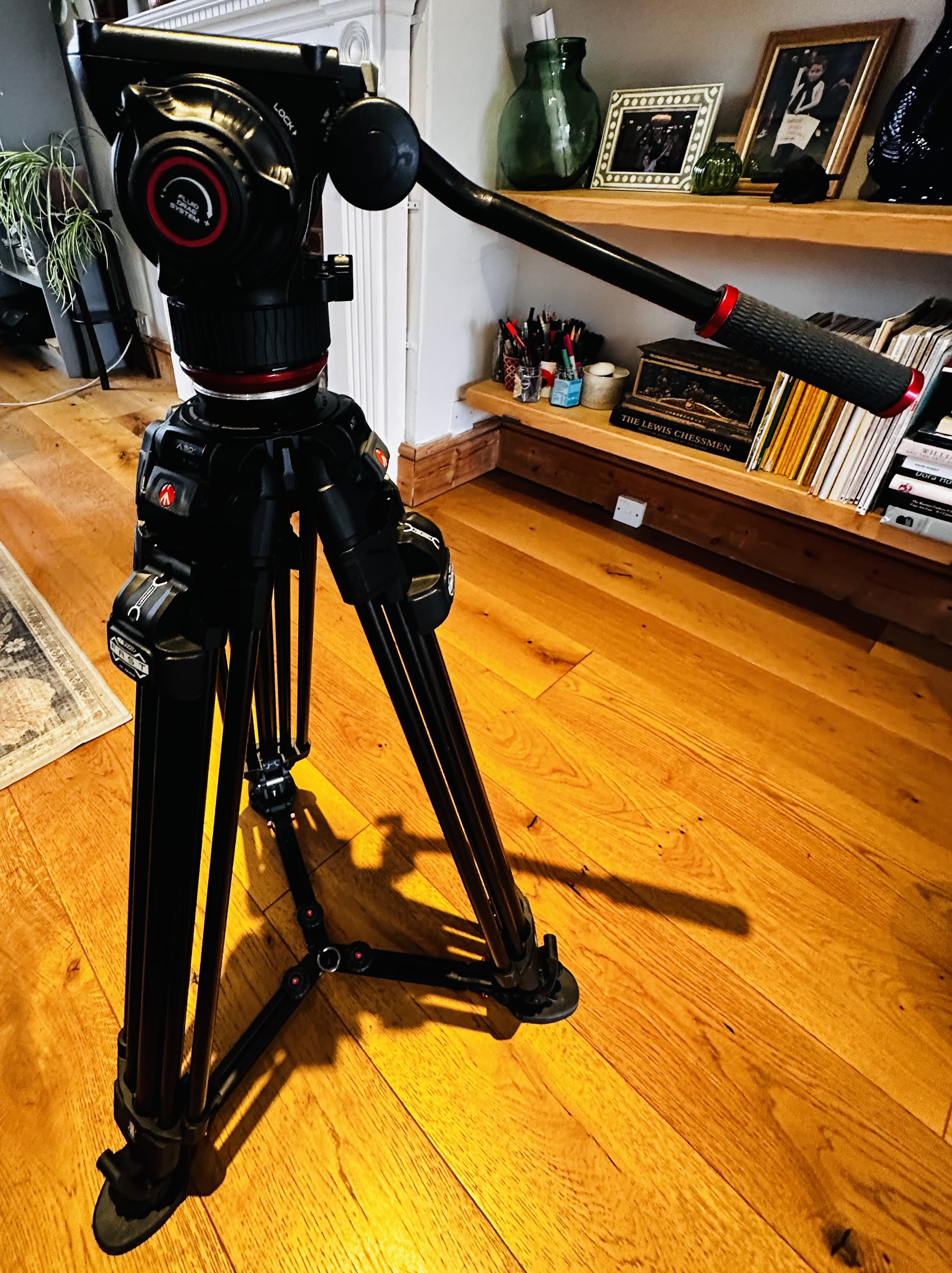 Manfrotto 504x alu fast twin tripod 