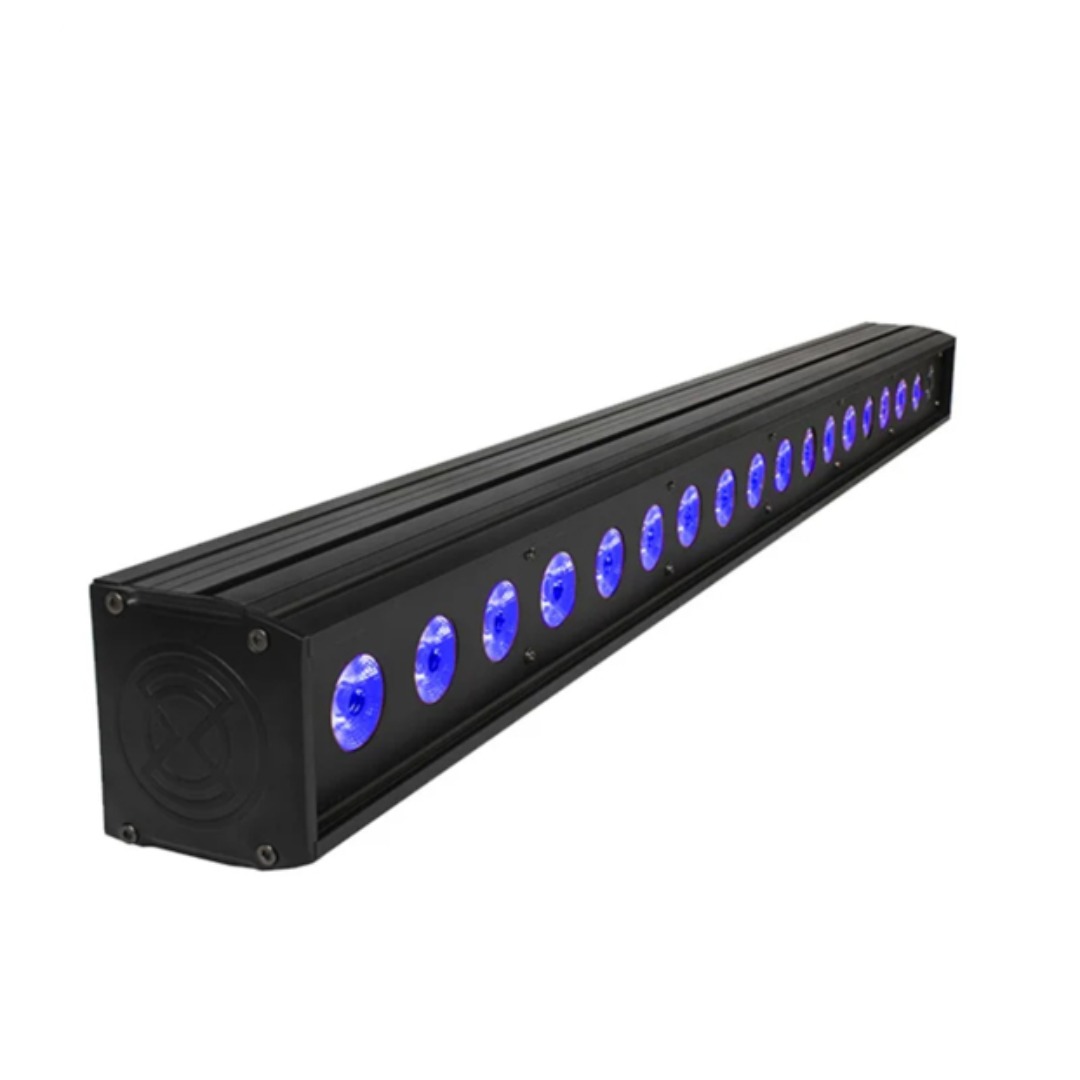 4 stk ledbar 18x18w rgbwa+uv 1m lang  pakkedeal