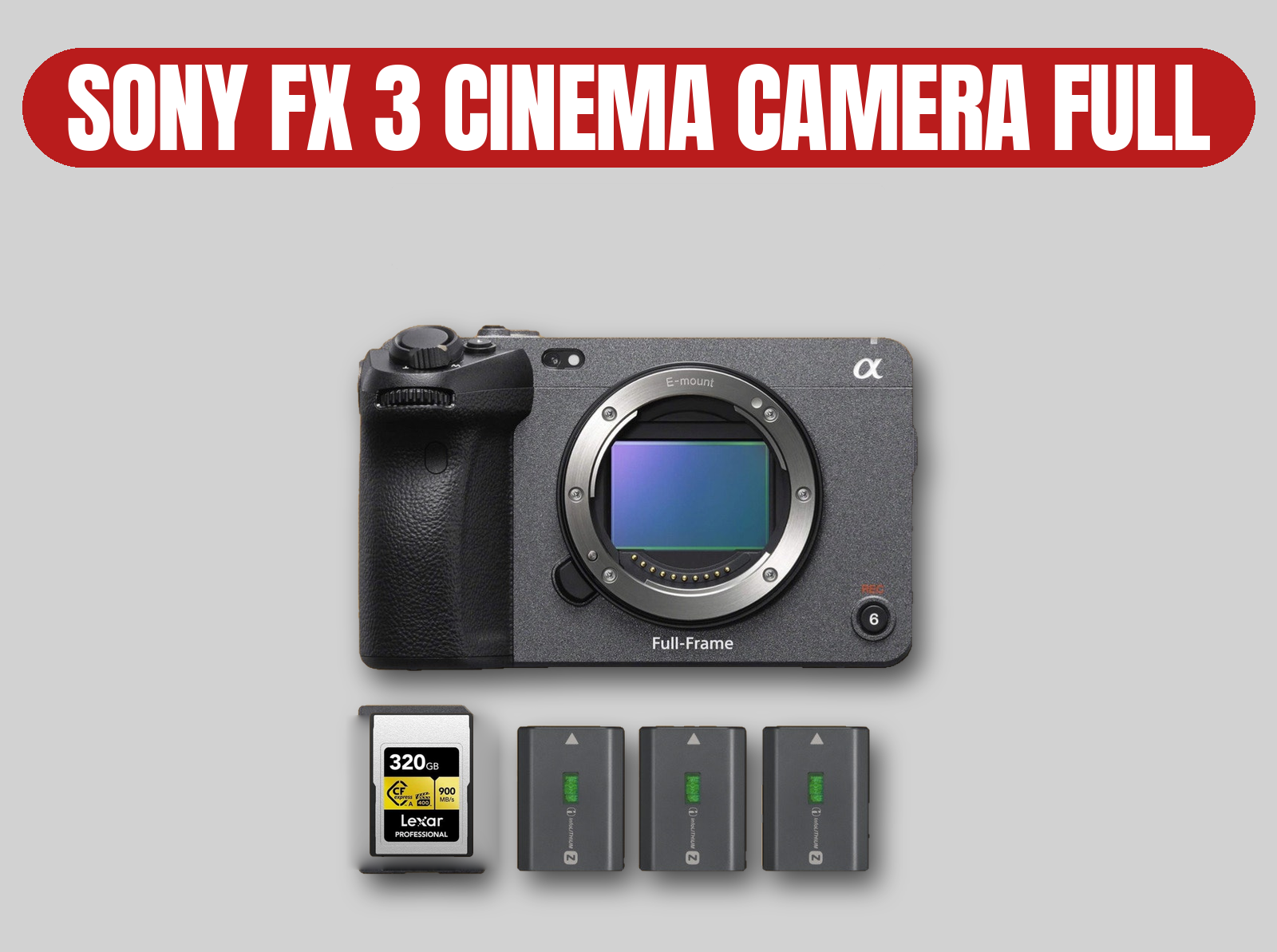 Sony fx3 full-frame cinema camera | 4k mirrorless | fx3 / a7s iii sensor