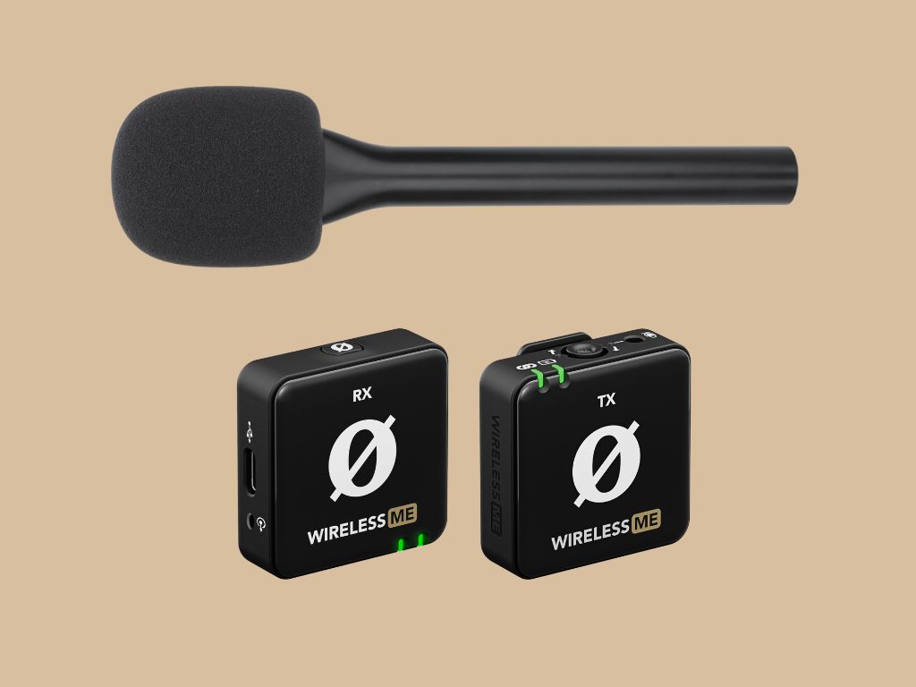 Rode wireless me compact microphone system + holder