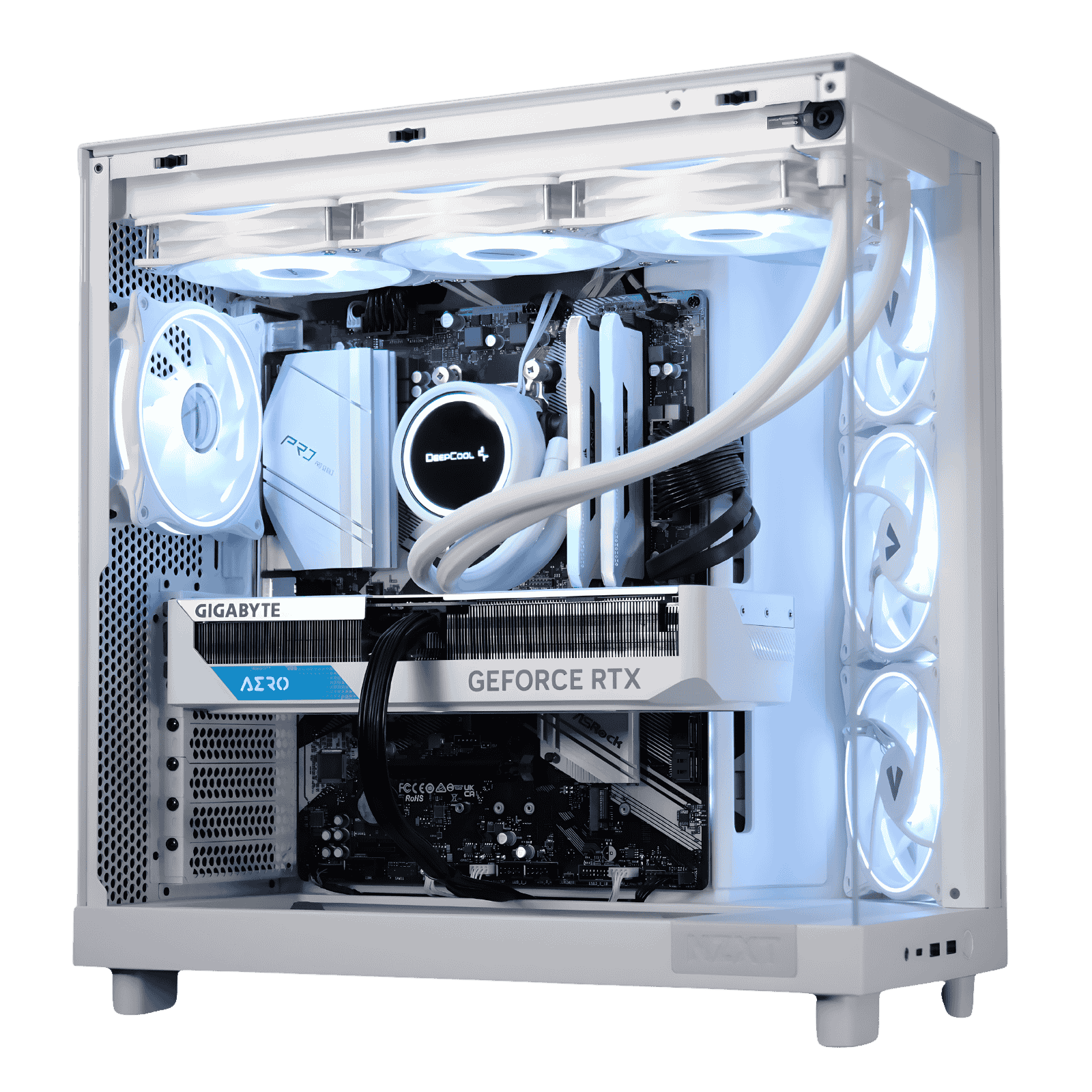 Top-end rtx 5080 gaming/live streaming desktop pc gigabyte r7 7800x3d rtx 5080 32gb ddr5 1tb ssd