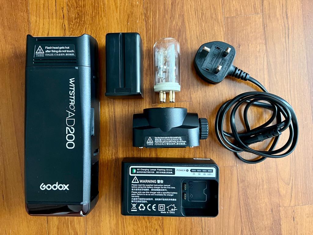 Godox ad200 flash with bowns bracket