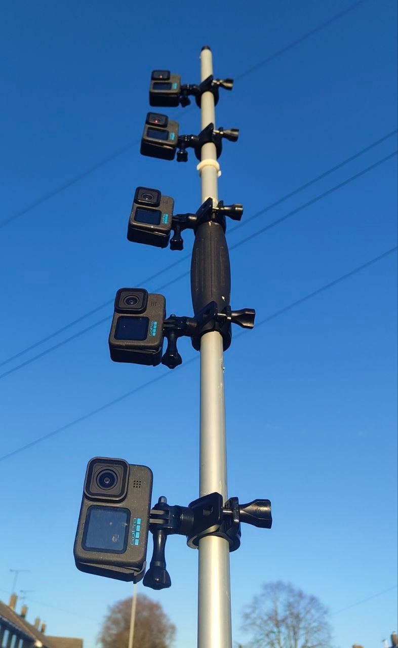5x gopro bullet time / 3d scanning rig