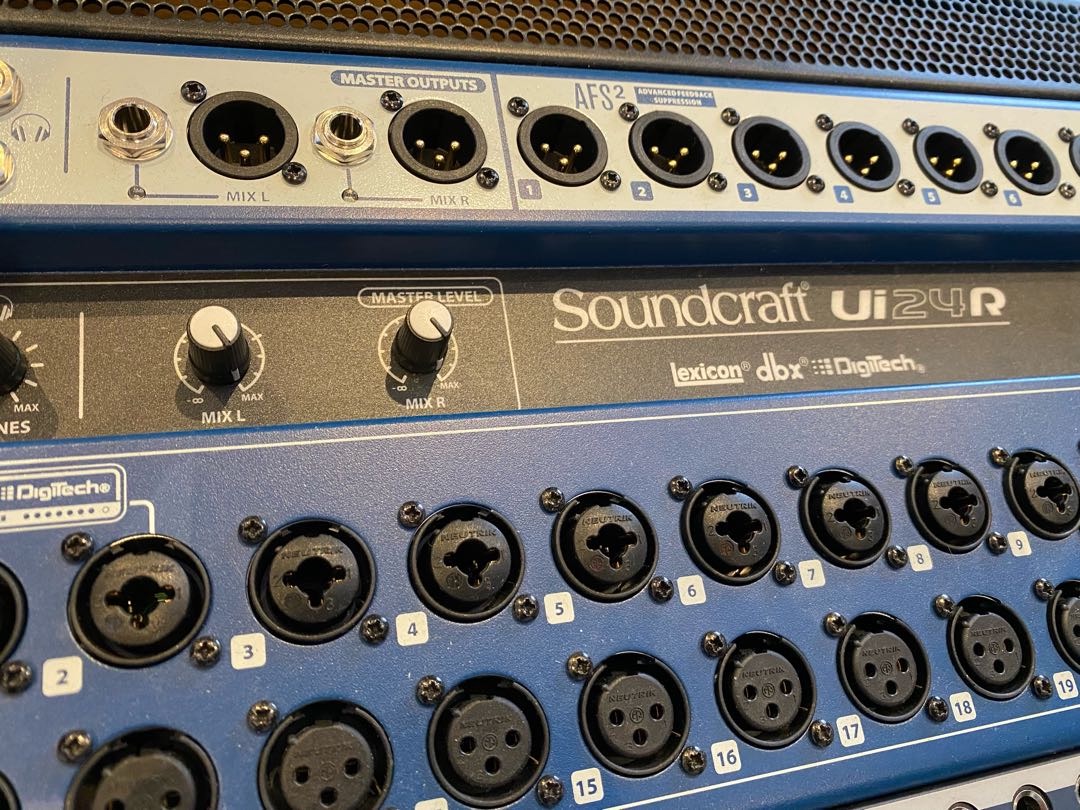 Soundcraft ui-24 mixer/ljudkort