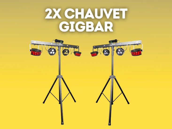 2x - chauvet gigbar maxat partyljus!