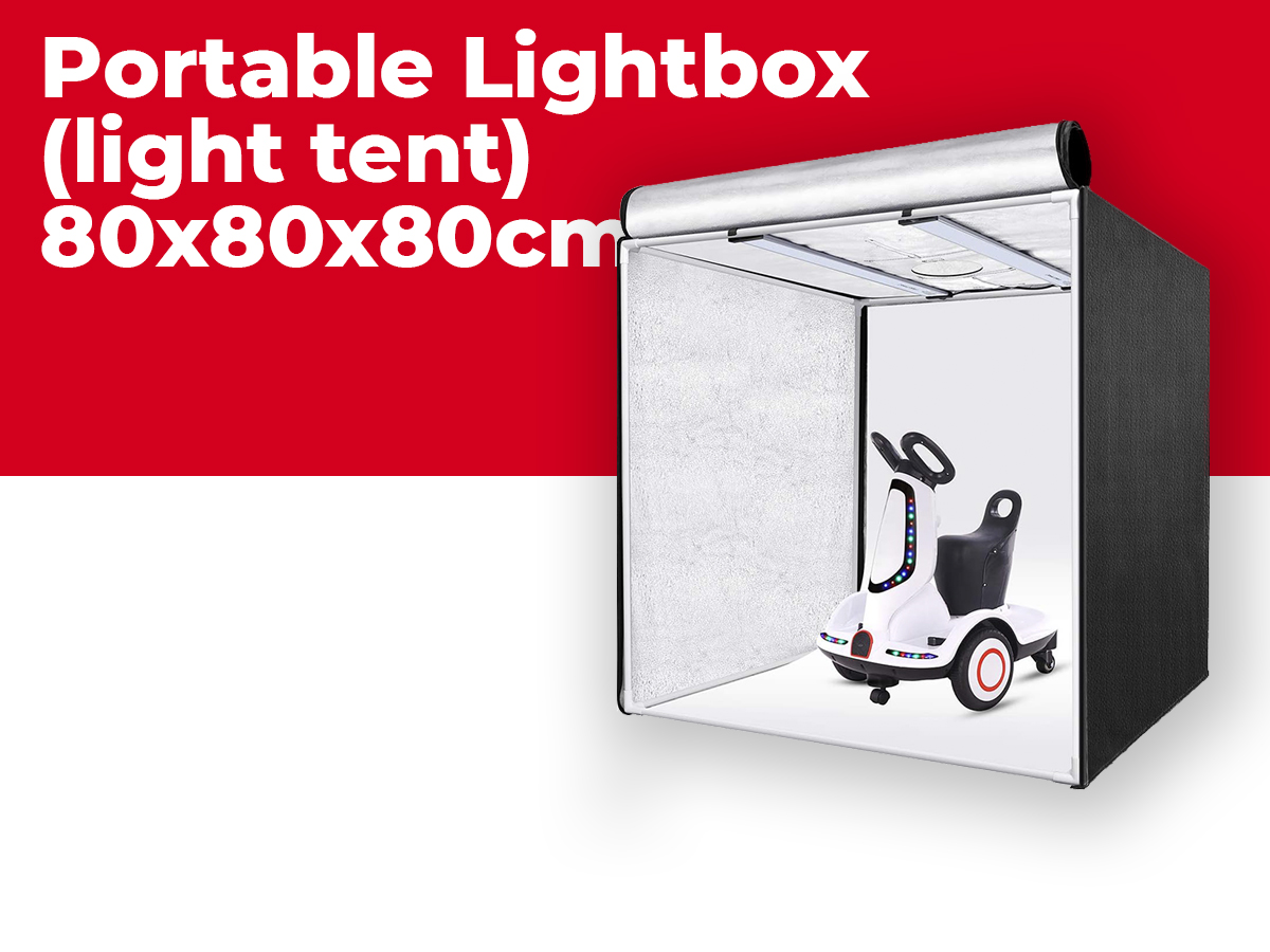 Portable lightbox (light tent) 80x80x80cm