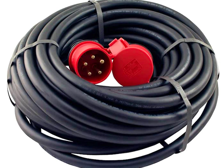 32a 400v 3 fas skjøteledning 25m