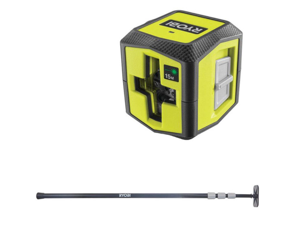 Krysslaser + teleskop