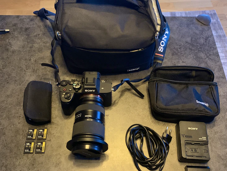 Sony a7iv, objektiv + tillbehör