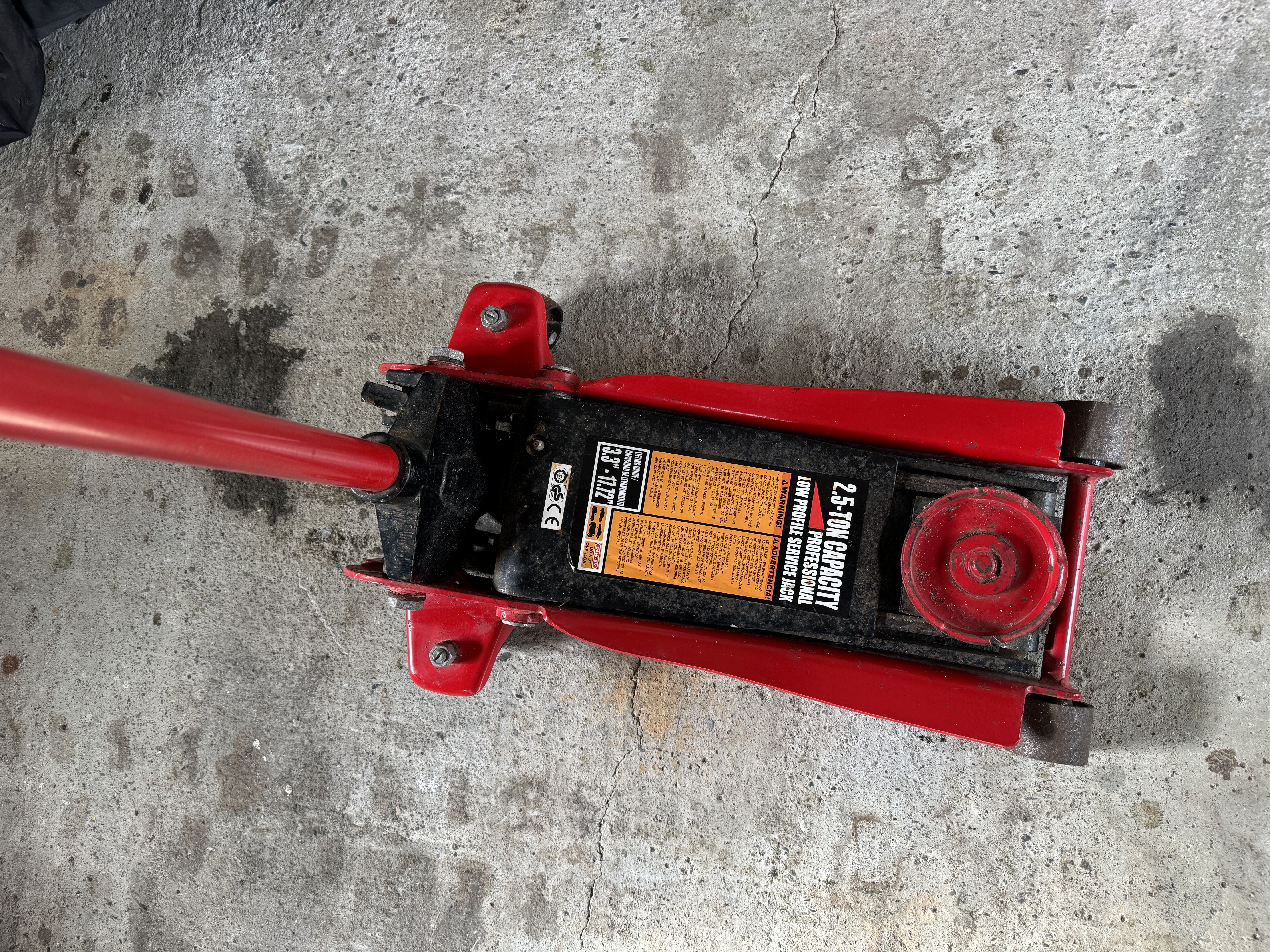 Ekstra lav 2,5 t garasjejekk