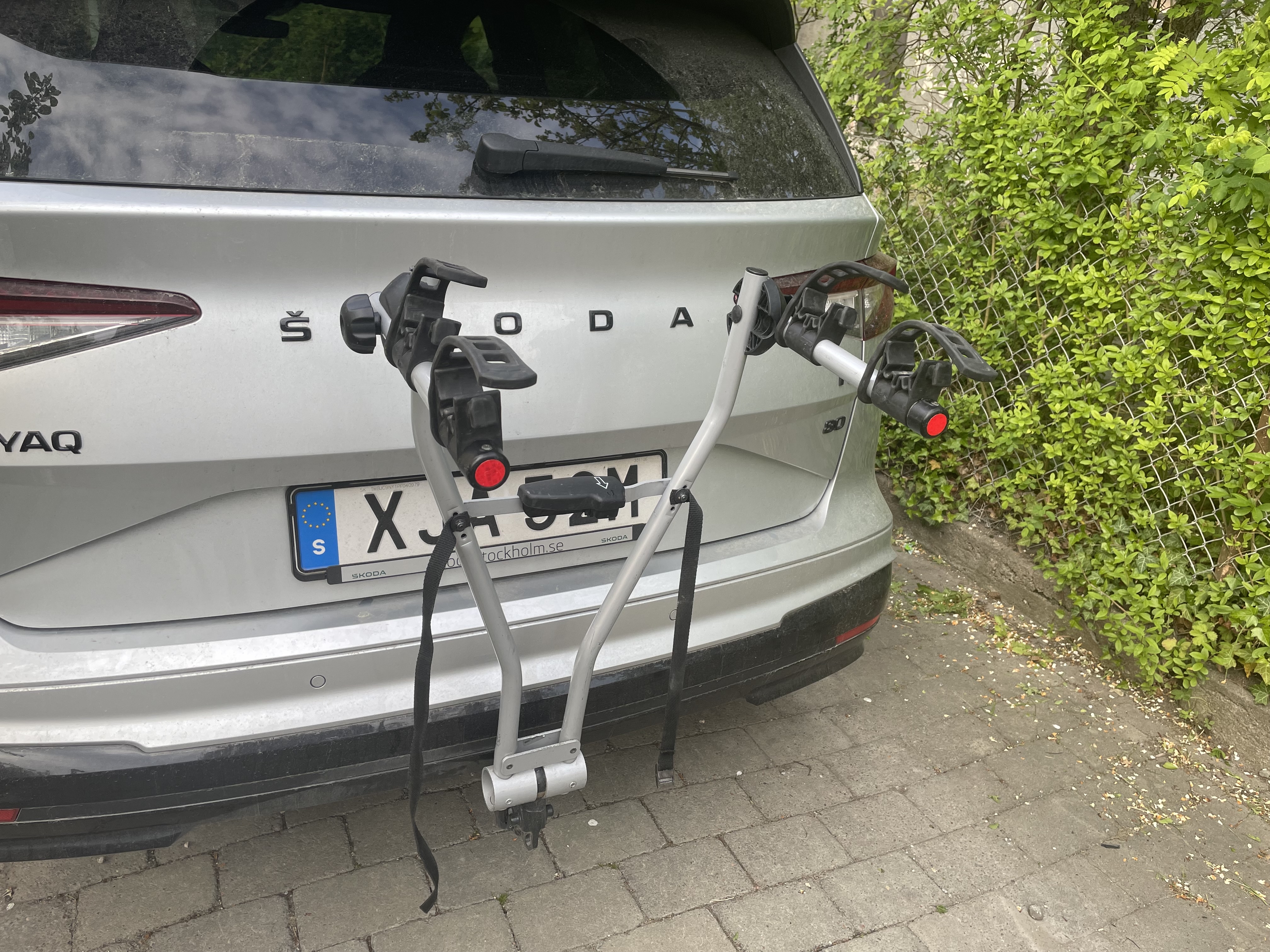 Cykelhållare för två cyklar