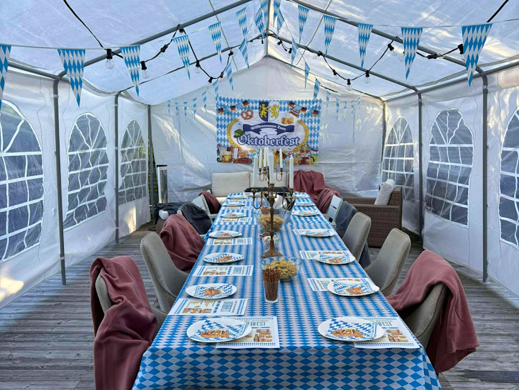 Partytält 4 x 8 meter ⛺️🟡