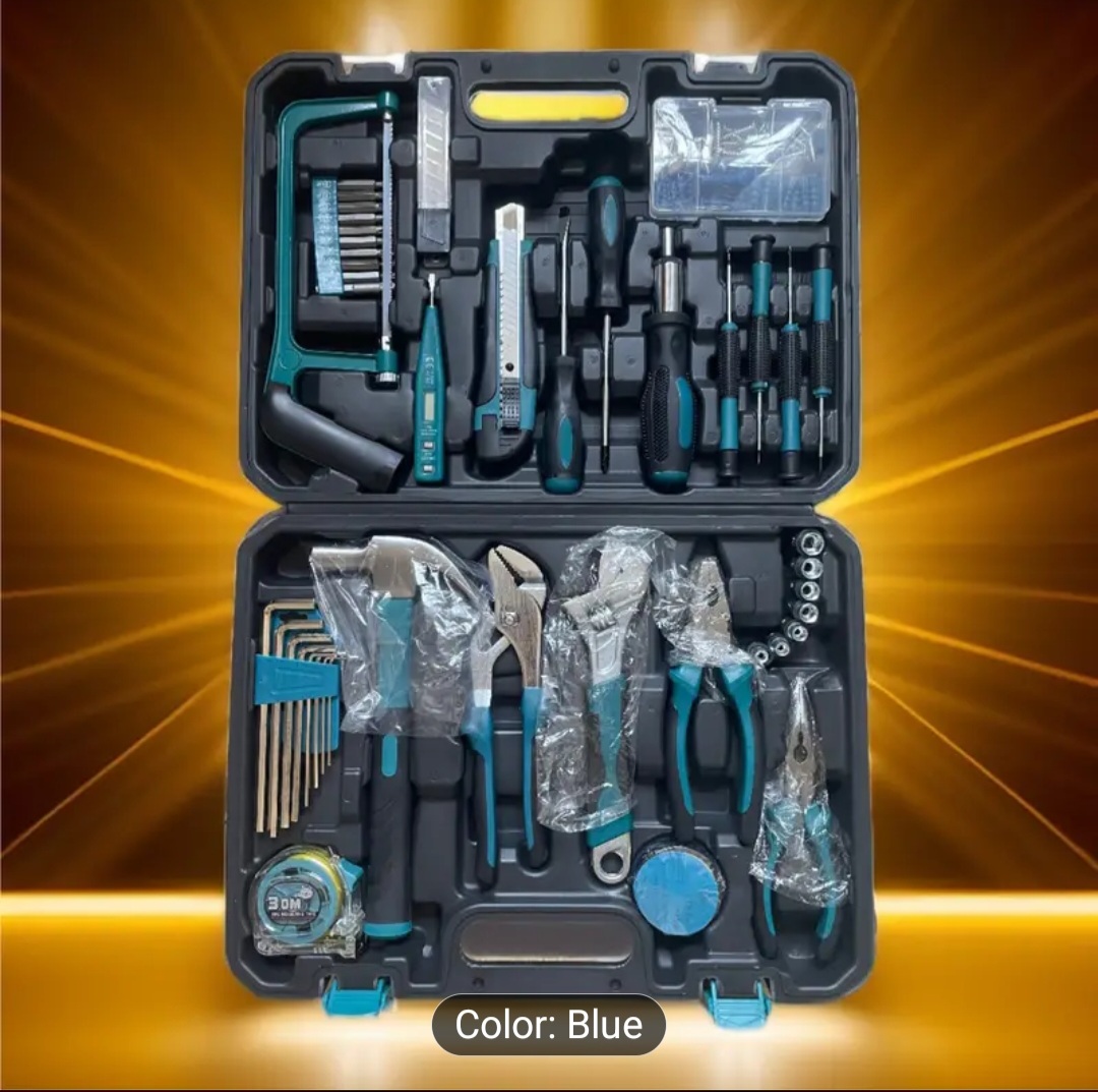 Household tool kit with portable case