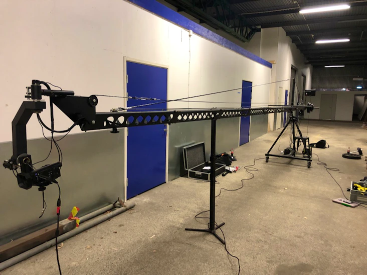 Triangel 8m video crane jib med remote